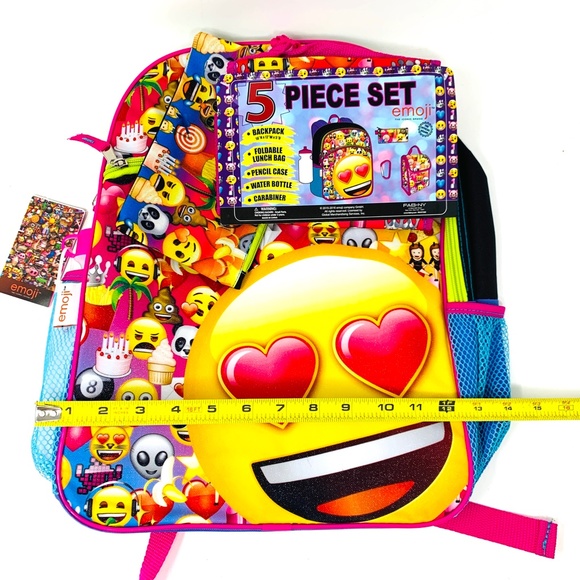 Emoji School Backpack Travel Backpack - Picture 3 of 8